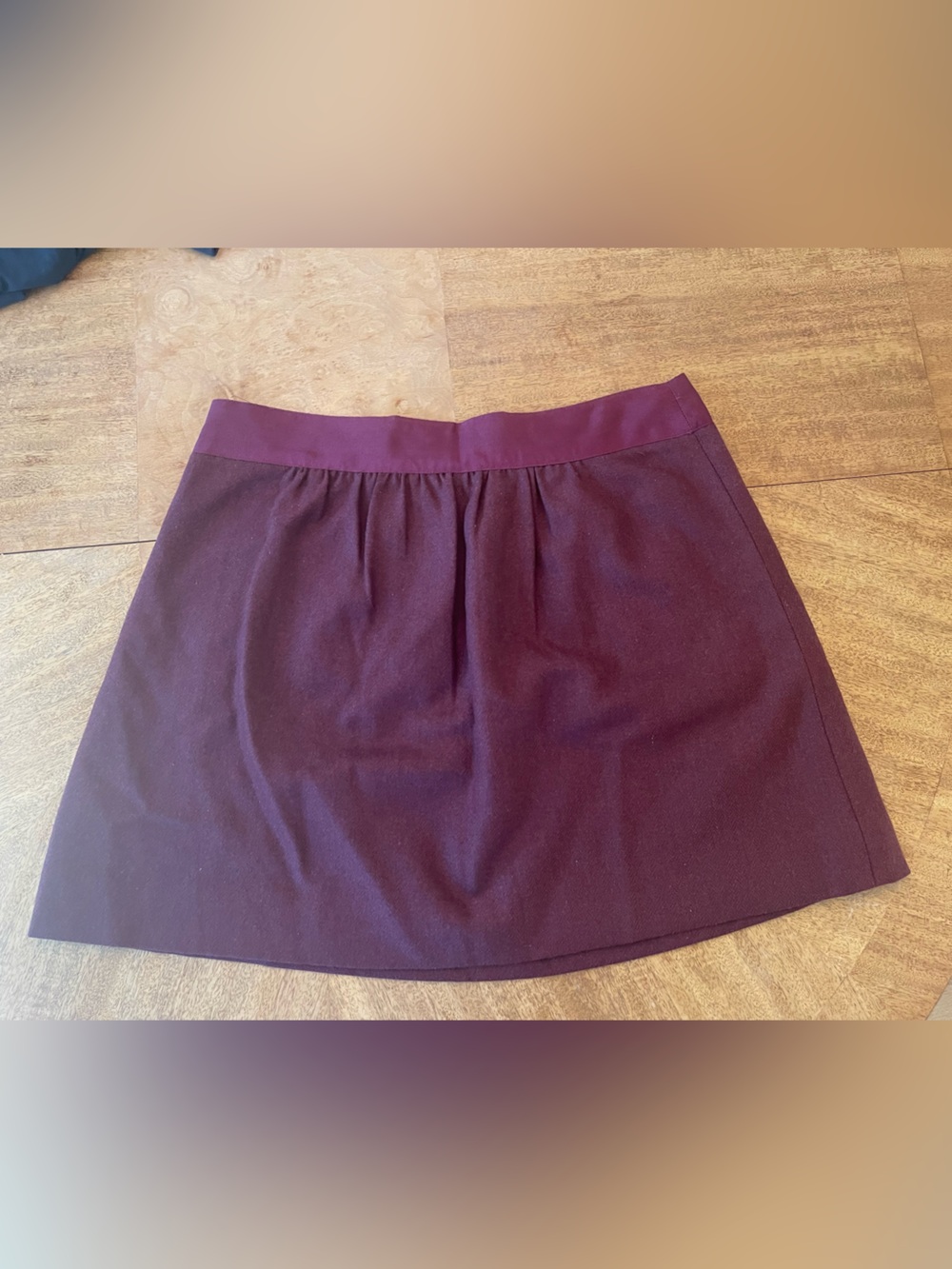 J. Crew Plum mini skirt